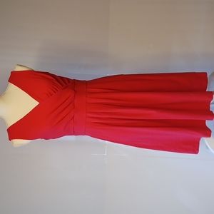 Lands' End Sleeveless Dress, Fusha, Size M 10-12